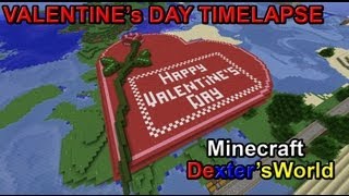 Minecraft Valentines Day Timelapse [upl. by Novick]