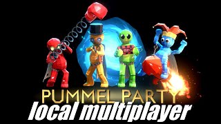 Local coop in Pummel Party single PC multiplayer [upl. by Esinned]