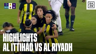 HIGHLIGHTS  Al Ittihad vs Al Riyadh Saudi Womens League 202324 [upl. by Anirec]