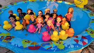 Last day of school  Elsa amp Anna toddlers  Barbie  ice cream truck  water fun [upl. by Sallee]