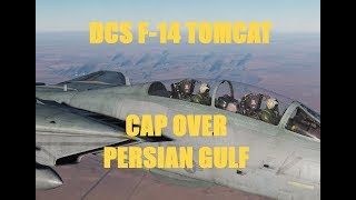 DCS F14 Tomcat CAP Mission with Jabbers over Persian Gulf [upl. by Strep]