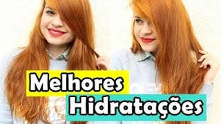 5 MELHORES HIDRATAÇÕES PARA FAZER NO CABELO ft Julia Doorman [upl. by Bauske]