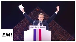 Élection présidentielle  Revivez le discours d’Emmanuel Macron au Louvre [upl. by Joshuah]