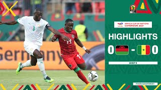 Malawi 🆚 Senegal Highlights  TotalEnergiesAFCON2021  Group B [upl. by Llednar892]