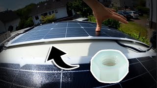 Flexible Solarmodule gebogen amp hinterlüftet Montage Wohnmobil [upl. by Einaoj]