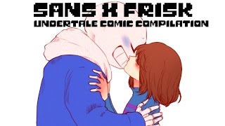 SANS X FRISK COMIC DUB UNDERTALE COMIC COMPILATION [upl. by Nevins]