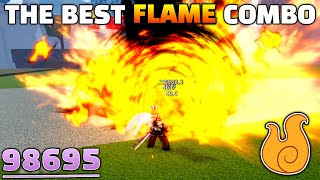 This is The BEST Flame Combo in Blox Fruits [upl. by Eenwahs]