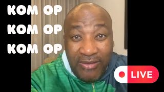 Gayton Mckenzie Kom Op Livestream talks coalitionsnews and Parliament [upl. by Yboj]