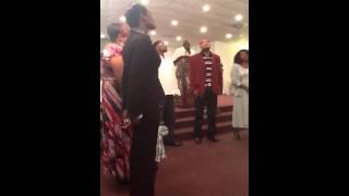 MyersMcKoy Family Singing Acapella quotWorthy Is The Lambquot [upl. by Aiken469]