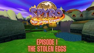 Game Completion 3 Spyro Year of the Dragon PS1  Episode 1  THE STOLEN EGGS [upl. by Hsreh490]