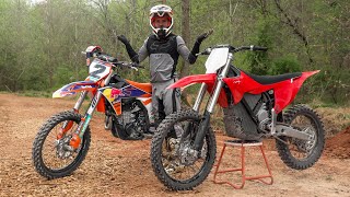 KTM 450 vs Stark Varg [upl. by Ahsenauj]