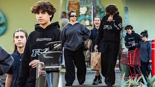 Mason’s so tall😊 Kourtney take Penelope and Mason during grocery store run in LA🛒 [upl. by Pascoe]