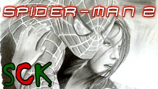 Drawing quotSpiderman and MJquot  Spiderman 2  SPEED DRAWING  TIME LAPSE DRAWING [upl. by Paza775]