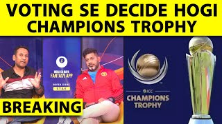 🔴CHAMPIONS TROPHY BIG BREAKING Ind vs Pak To Be Decided in ICC Board Voting Tuesday Hybrid Likely [upl. by Balcer303]