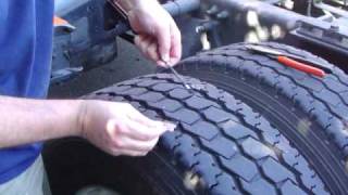 Semi Tire Repair Using the Nealy Tire System [upl. by Attenauq]