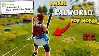 I Made Palworld Game For Mobile 😱  Hindi Devlog [upl. by Addam]