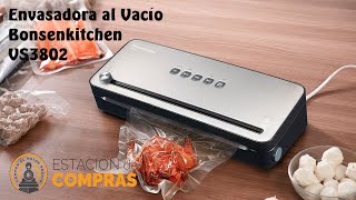 Envasadora al vacío Bonsenkitchen VS3802  Como se usa subtitulado en español [upl. by Madriene]