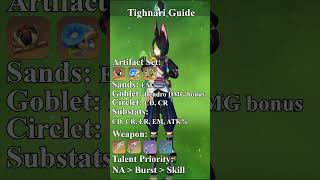 Tighnari Build Guide genshinguide genshinimpact tighnari [upl. by Candless]