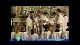 Pontifical Solemn High Mass in the Extraordinary Form  w Bishop David M OConnell CM [upl. by Alolomo]