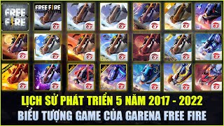 Free Fire  Lịch Sử 5 Năm Phát Triển Logo Biểu Tượng Garena Free Fire 2017  2022  Rikaki Gaming [upl. by Attem]