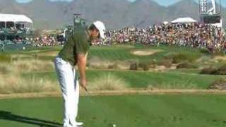 aaron baddeley  golf swing  down the line  stack and tilt [upl. by Harrow]