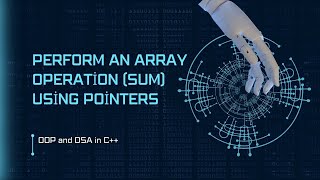 Perform Array operations using pointers populate an array using pointers [upl. by Adnovahs]