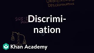 Discrimination individual vs institutional  Individuals and Society  MCAT  Khan Academy [upl. by Lisabeth796]