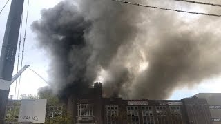 Toronto high school on fire for 2nd time in 2 days [upl. by Aerdma]