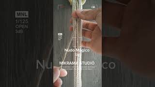 Como Hacer el NUDO MÁGICO en MACRAMÉ  TUTORIAL Paso a Paso manualidades diy macrametutorial [upl. by Oiramel44]