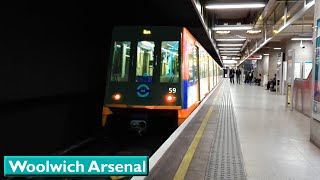 Woolwich Arsenal  London DLR  B2K  B92 Stock [upl. by Anikahs705]