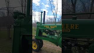 Unstyled John Deere A Uphill Bark  tractor johndeere subscribe deere straightpipes shorts [upl. by Marline]