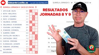 ¿Cómo nos fueron las Jornadas 8 y 9 de la Quiniela ¡Análisis de los Resultados [upl. by Timothea]