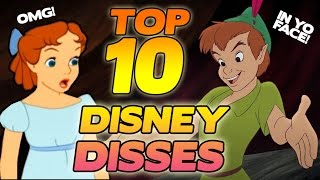 Top 10 Disney DISSES  Up to No Goof [upl. by Eitteb]