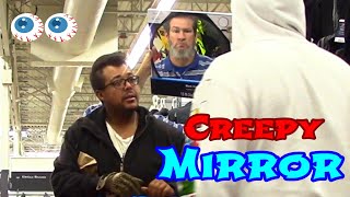 Staring at People Through a Mirror 👀 Creepy amp Awkward Prank 🤣 [upl. by Leummas]