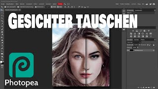 Photopea  Gesichter tauschen [upl. by Ledairam]