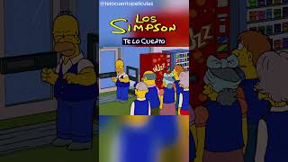 Homero roba televisores y se va del trabajo 📺 lossimpsonshorts [upl. by Arlan6]