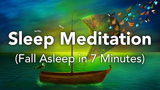 Guided Sleep Meditation Fall Asleep In Minutes Spoken Sleep Meditation With Water Sound for Sleep [upl. by Dlanger865]