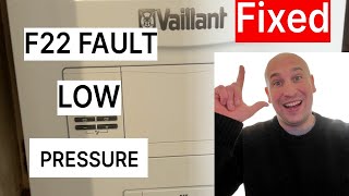 How to pressurise a Vaillant Ecofit Boiler F22 FAULT [upl. by Savick]