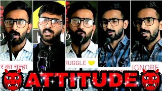 attitude shayari 😈🙏💯 vabby attitude shayari 🤙👑🔥 new attitude shayari 🤬💯🤘 attitudeshayari [upl. by Aspia774]