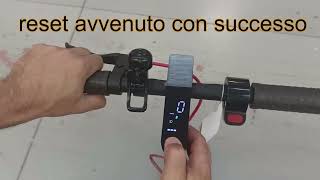 procedura reset monopattini xiaomi  reset xiomi scoter [upl. by Aras687]