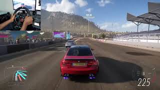 Forza Horizon 5  BMW M3  Road Race  Steering Wheel Gameplay [upl. by Elfstan]