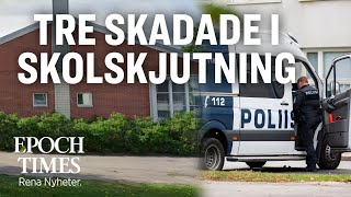 Tre skadade i skolskjutning i Finland [upl. by Gilburt200]