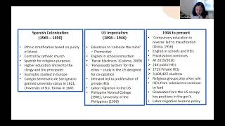 Internationalization of higher education in the Philippines between nationalism and cooptation [upl. by Shelden]