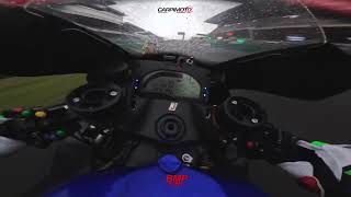 OnBoard Race At Circuit des 24 Heures de Mans On The Yamaha R1 Yamaha R1 YZFR1 niccolocanepa [upl. by Tima]