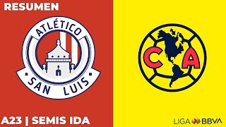 Resumen y Goles  San Luis vs América  Liga BBVA MX  Apertura 2023 [upl. by Fionna327]