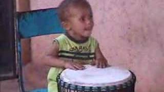 2 Year Old Djembe Drummer [upl. by Krause]