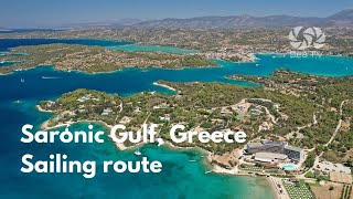 Sailing route around the Saronic gulf greece  sea tv sailing channel [upl. by Obellia]