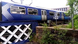 2E63 320308 Airdrie  Balloch passing the Clydeside Express way on the Argyle line 140624 [upl. by Aniad]