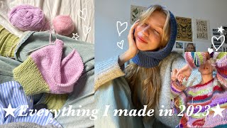 Everything I made in 2023 crochet and knit [upl. by Can897]