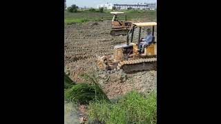 Start A New Project And Complete 100  Landfill by Bulldozer KOMATSU D20P amp Truck 5Ton [upl. by Cassell]